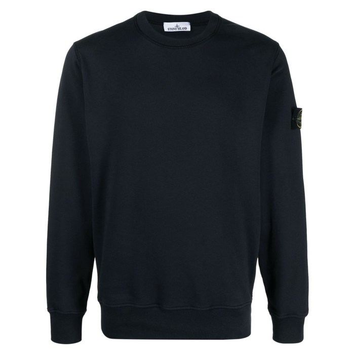 스톤 아일랜드 컴퍼스 배지 코튼 스웨트셔츠