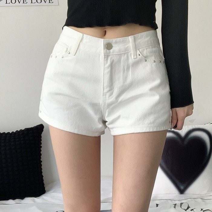 트렌디2col 채플린 스터드 코튼 숏팬츠 반바지