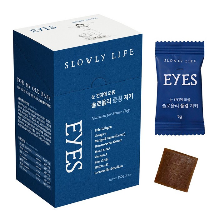 슬로울리라이프 풍경 노견 강아지 눈 영양제, 30정, 눈물개선눈건강, 1개