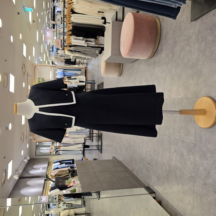 로엠 부평점 라운드넥의 볼레로 트위드 반팔 롱원피스