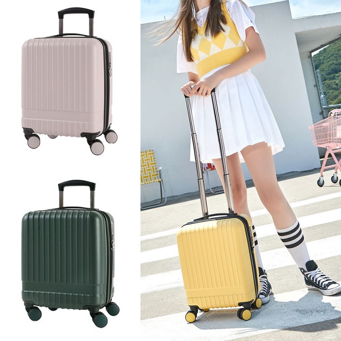 트래커 소형 15인치 캐리어 확장형 작은가방가벼운 여유로움 더블휠 국내여행용 학생용 수학여행용 캐리어