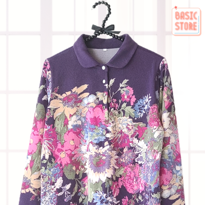 어르신샵 할머니 옷 티셔츠 국산 고급 꽃무늬 여성 70대 80대 요양원 옷 선물포장