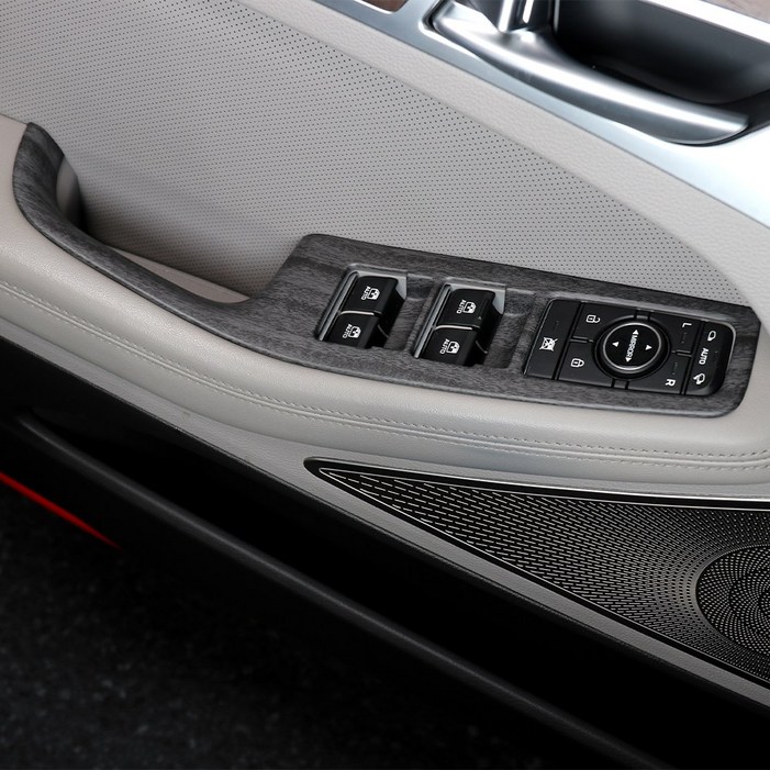 유투카 호환 G80 DH 스포츠 윈도우스위치 커버 실내 튜닝 우드 카본 몰딩 차량 인테리어 용품