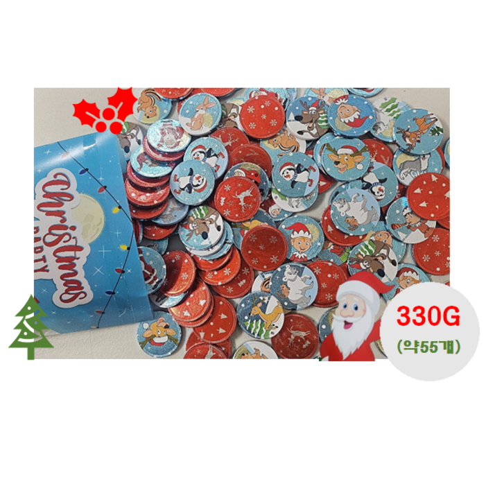 코스트코 크리스마스 파티 밀크초콜릿 코인 330g 동전초콜릿 선물 수입초콜릿