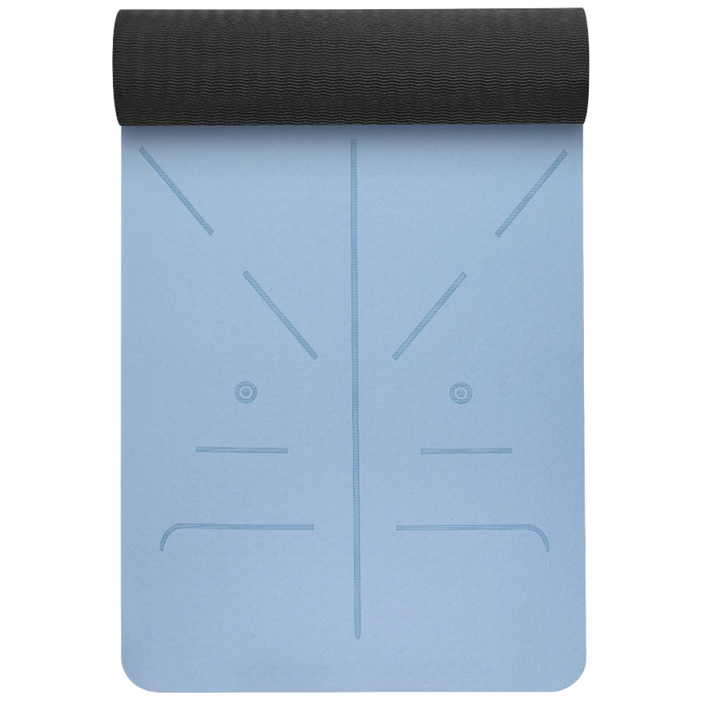 Zaxnouvi 프리미엄 가이드 라인 체위선 두께 0.8cm 요가매트수납 가방, 1세트, 블루