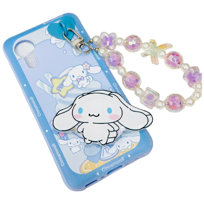 산리오 시나모롤 최애캐 키덜트 키즈폰 신비폰 X커버 엑스커버5 갤럭시 비즈스트랩 SMG525N 케이스