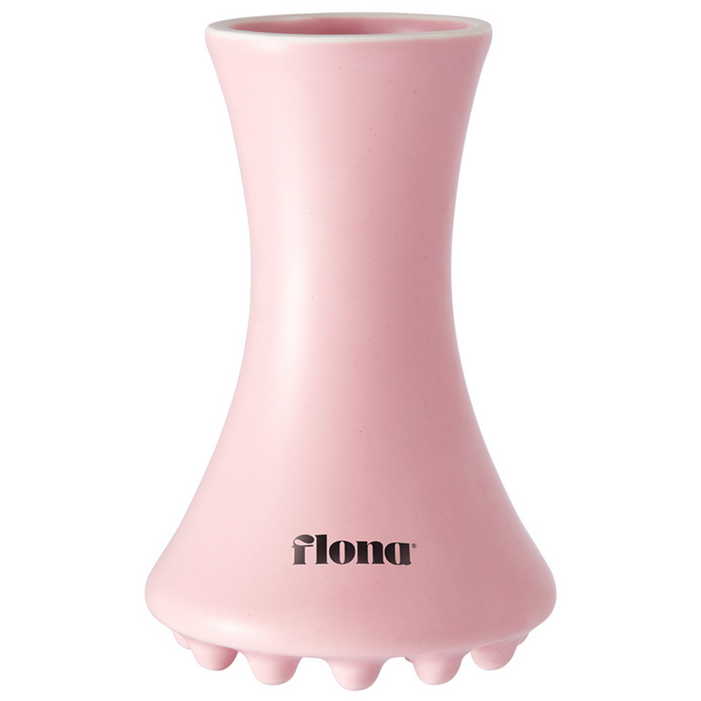 플로나 세라믹 페이스 괄사 핑크 두피, 바디, 림프순환 마사지기, 핑크, 1개