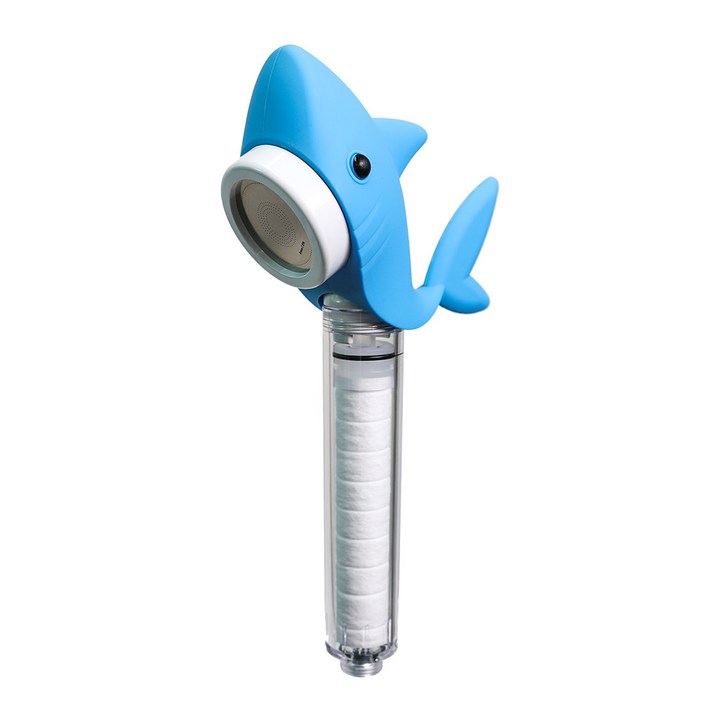 퓨어레인 키즈 필터 샤워기 상어 블루