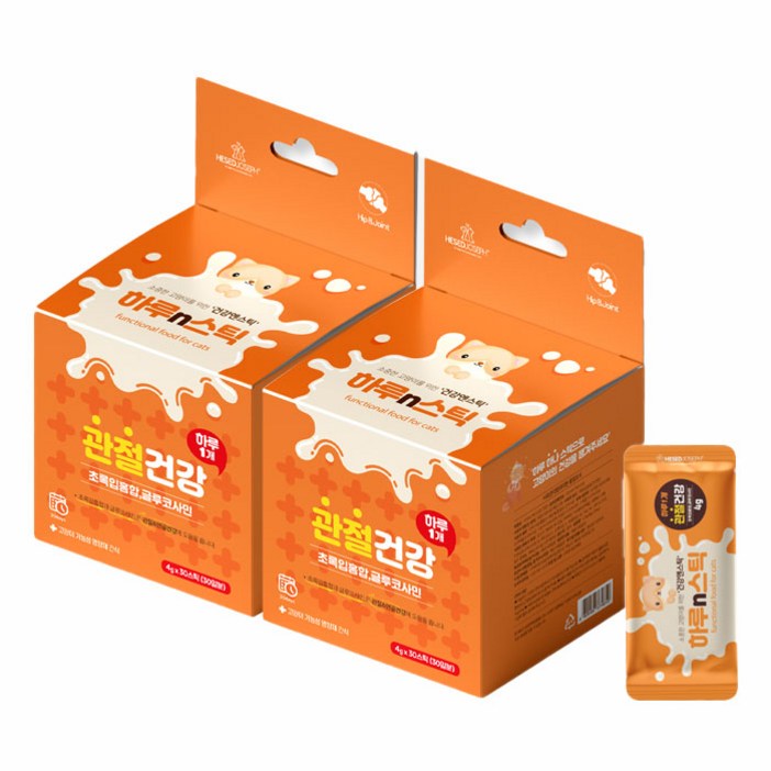 하루n스틱 고양이 영양제, 30회분, 뼈관절강화, 2개