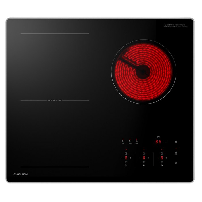 쿠첸 FLEX 하이브리드 레인지 3구 방문설치, CIRC3F3120DSBE, 빌트인