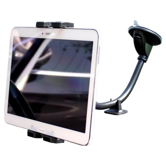 디이펙트 갤럭시 폴드 태블릿 대시보드 롱바디 휴대폰 거치대, 1개, 블랙