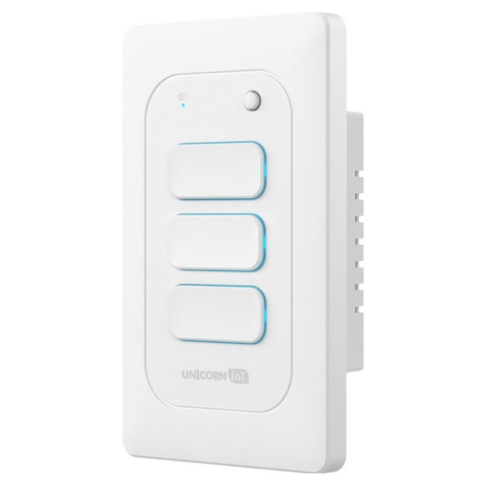 유니콘아이오티 WIFI방식 무선원격제어 스마트 벽스위치 3구 TS-SW
