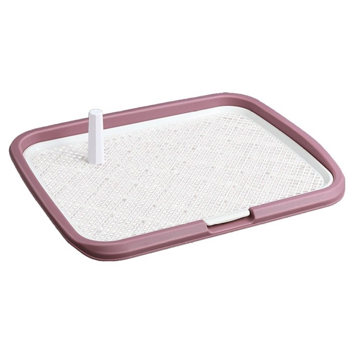 미스터추추 반려동물 프리미엄 기둥탈부착 그물망 배변판, 라벤더, 1개