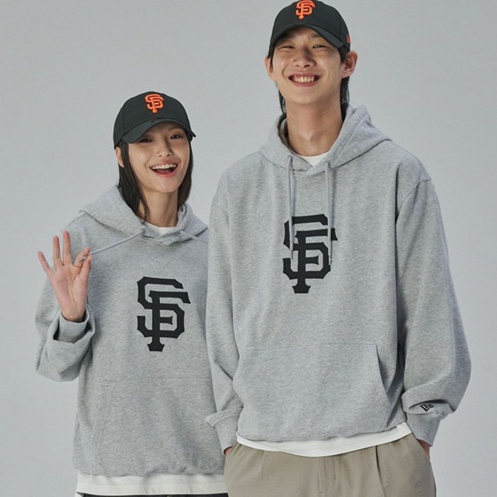 뉴에라 남녀공용 MLB 빅로고 샌프란시스코 자이언츠 후드티 1488156
