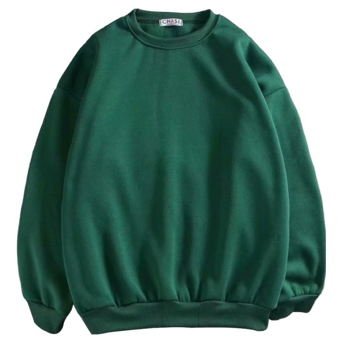 언헤브 여성용 솔리드 라운드넥 맨투맨