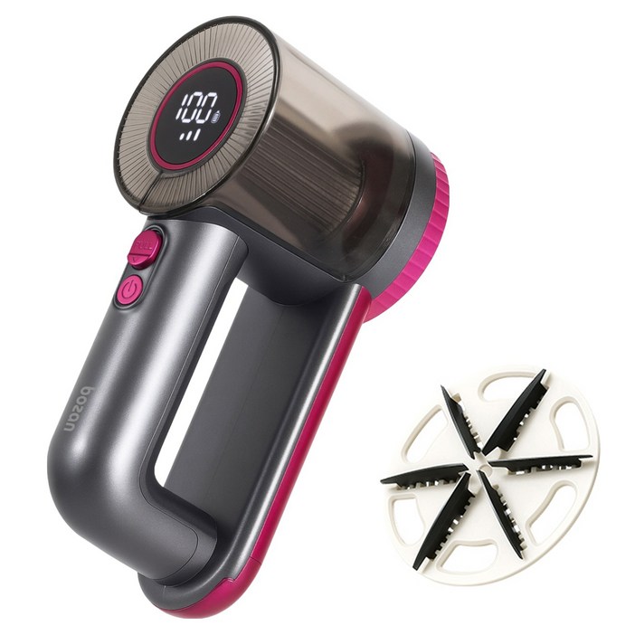 보잔 세탁소용 휴대용 충전식 티타늄코팅 6중칼날 대용량 보풀통 보풀제거기, 추가날