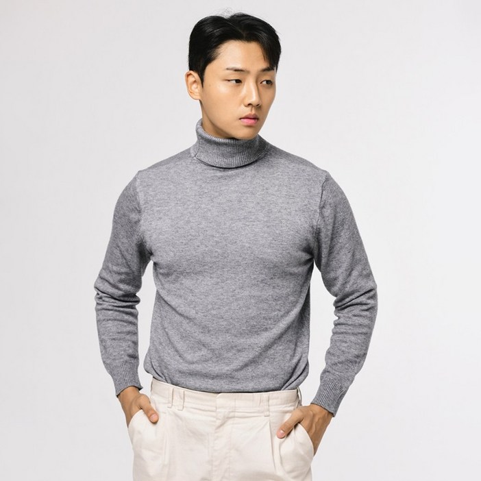 엘엑스티 남성용 소프트 울100 목폴라 터틀넥 니트 스웨터 엘엑스티 남성용 소프트 울100 목폴라 터틀넥 니트 스웨터