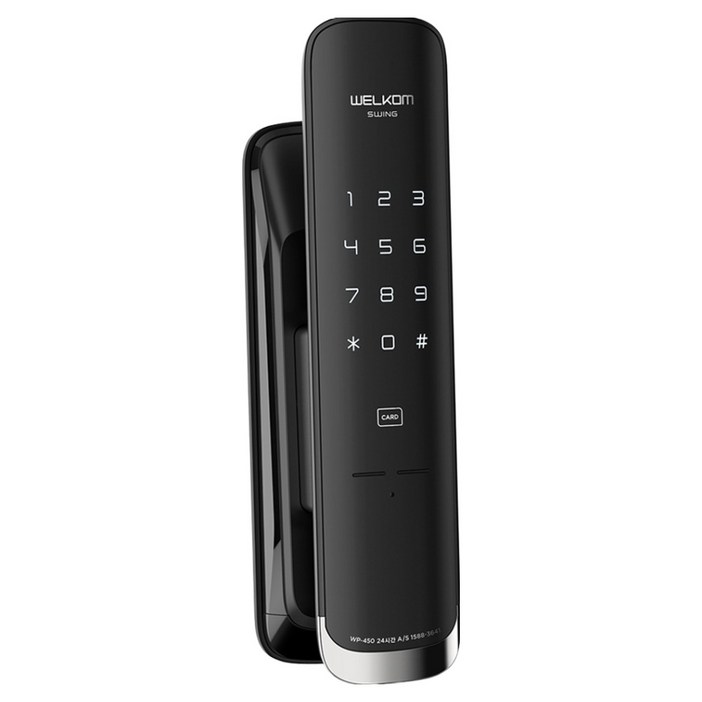 솔리티 스윙 무타공 푸시풀 도어락 WP450