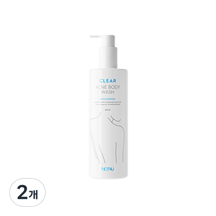 낫포유 클리어 아크네 바디워시, 500ml, 2개