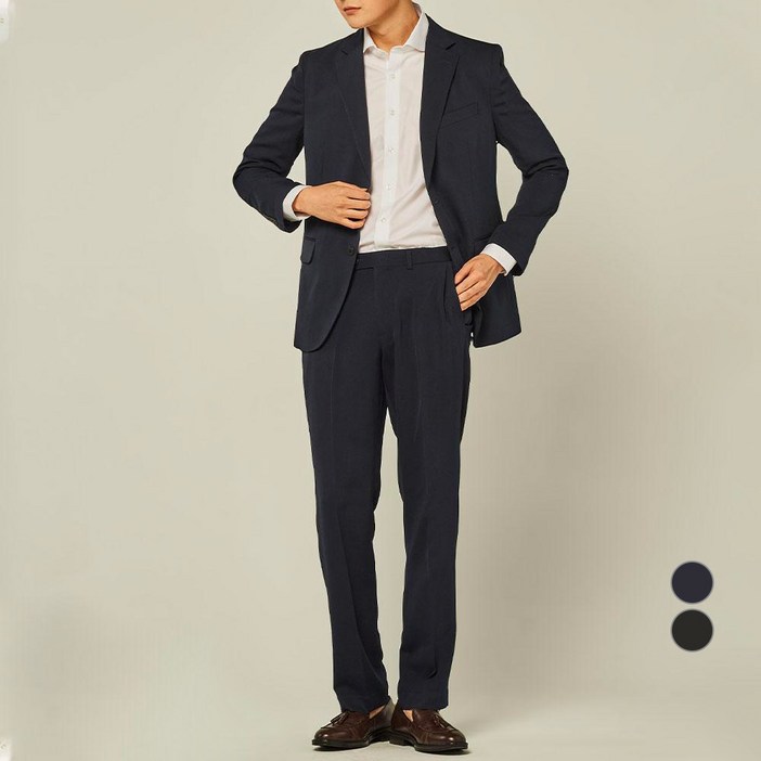 트래드클럽 남성용 베리 베이직 린넨 수트 세트