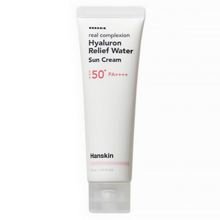 한스킨 리얼컴플렉션 히알루론 릴리프 워터 선크림 SPF50 PA, 50ml, 1개