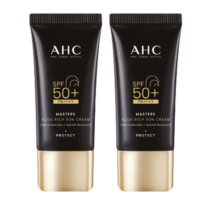 AHC 마스터즈 아쿠아 리치 선크림 SPF50 PA