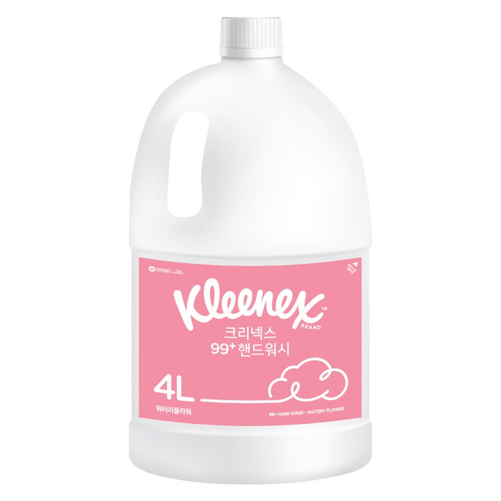 크리넥스 99 거품형 핸드워시 워터리플라워향, 4L, 1개 크리넥스 99 거품형 핸드워시 워터리플라워향, 4L, 1개