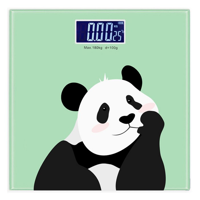 노바리빙 LCD 귀여운 캐릭터 팬더 체중계, 단일상품, 판다, 1개