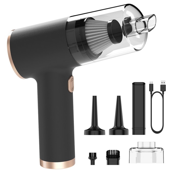 홈플래닛 2in1 차량용 50000rpm 무선 진공 컴팩트 청소기 & 에어건 세트