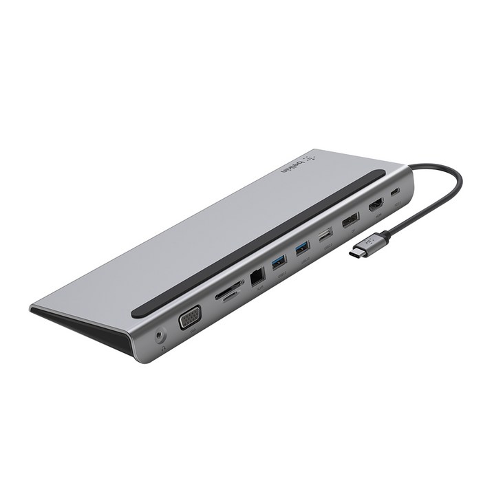 벨킨 connect USB C타입 11 in 1 멀티 포트 허브 독  INC004bt