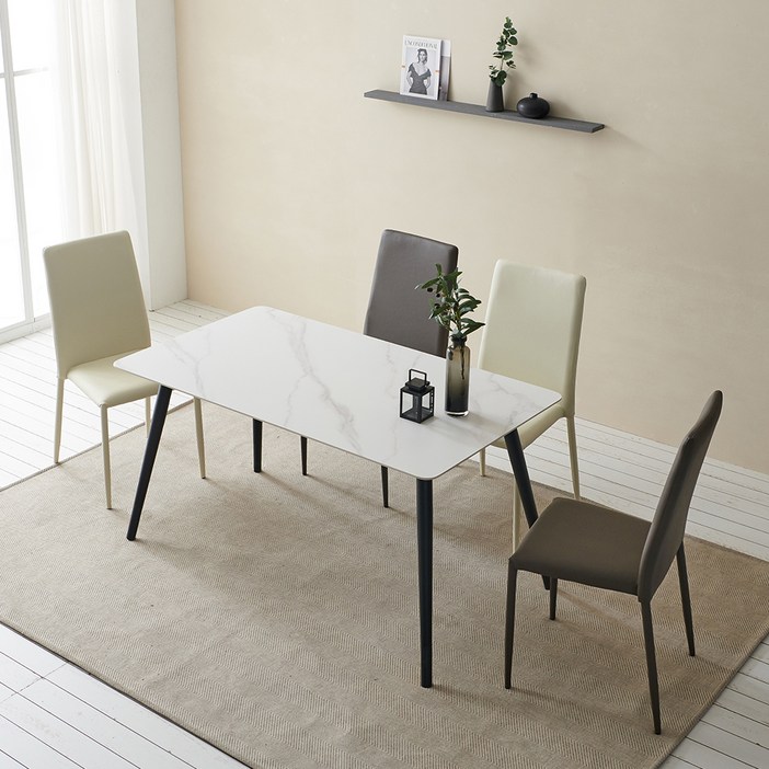 보니애가구 모어 1400 포세린 세라믹 식탁세트 방문설치