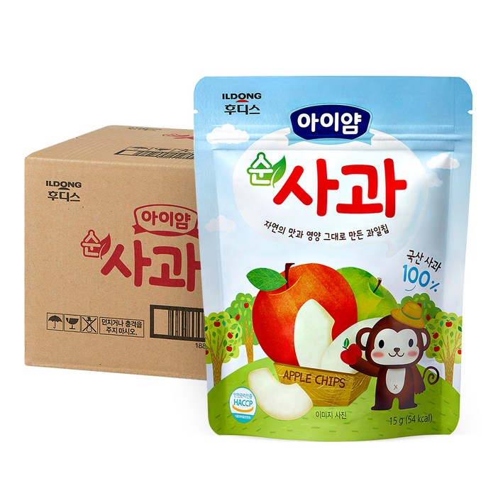 일동후디스 아이얌 동결건조 과일칩 순사과