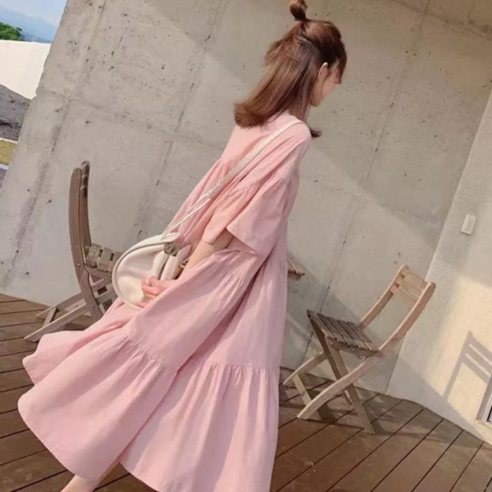 피어니스트 캉캉 루즈핏 미디 원피스 빅사이즈 포함