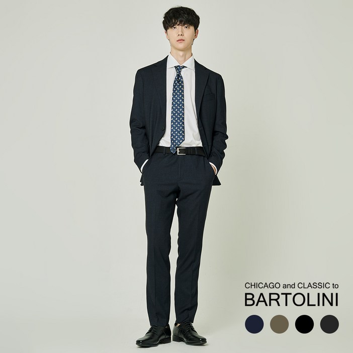 [바톨리니] 남성용 사계절 캐주얼 정장 수트 세트 (4 COLORS) (M~5XL)