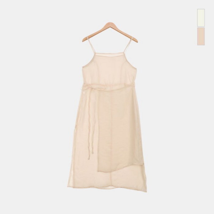 [스콰즈] 여성 오간자 레이어드 롱원피스 여름 랩 원피스 SCC003