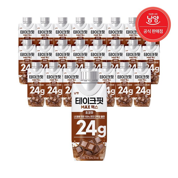 테이크핏 맥스 초코맛 드링크믹스 RTD, 250ml, 24개