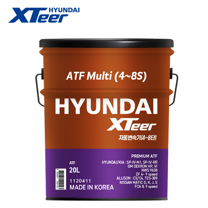 현대 엑스티어 xteer atf multi-v(4~8) 4단~8단 자동미션 오일 20L, 1개