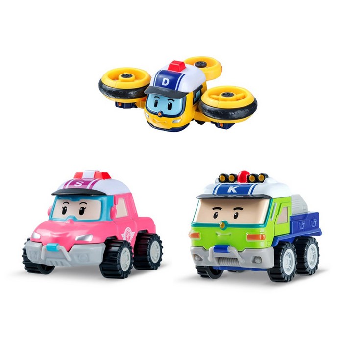 로보카폴리 다이캐스팅 사막구조대 드로니 샌디 키튼 3종세트, 단품, 1개