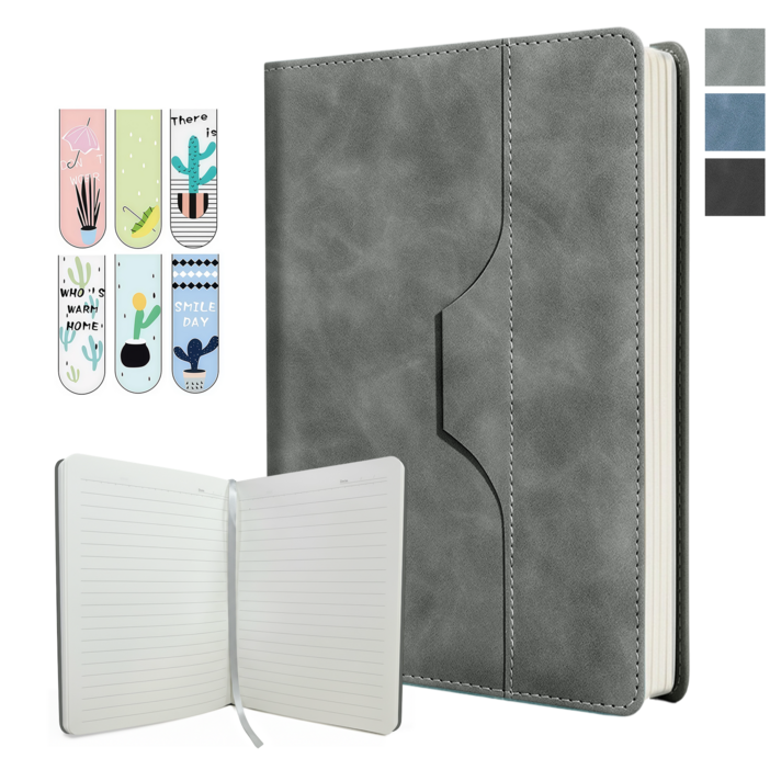 Norvee A5 가죽 데일리 노트북 240페이지 두꺼운 내지 업무용 스케줄북