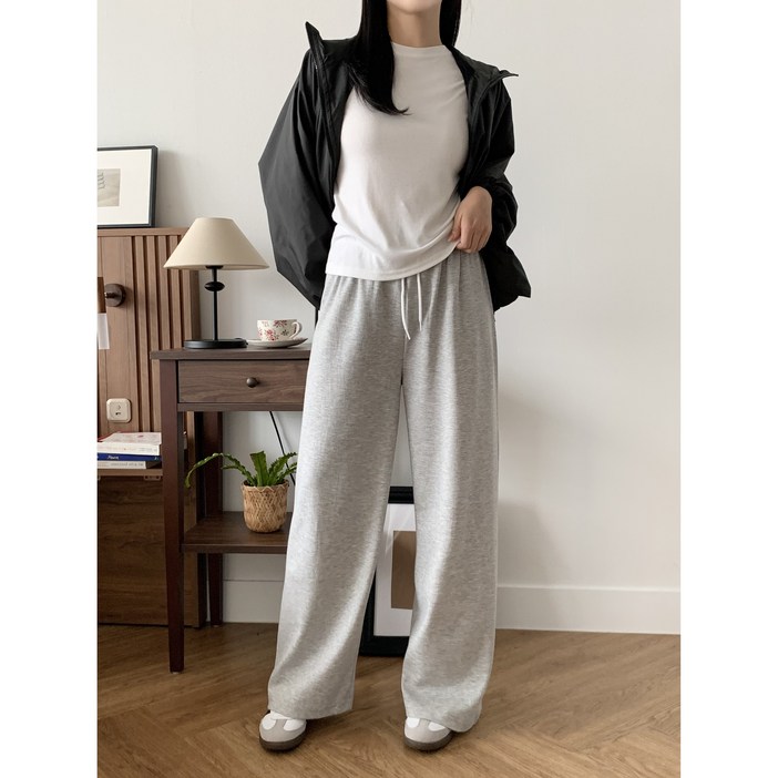 트레이닝복 츄리닝 편안한 와이드 실내복 기본 운동복팬츠 바지 SM 홈웨어