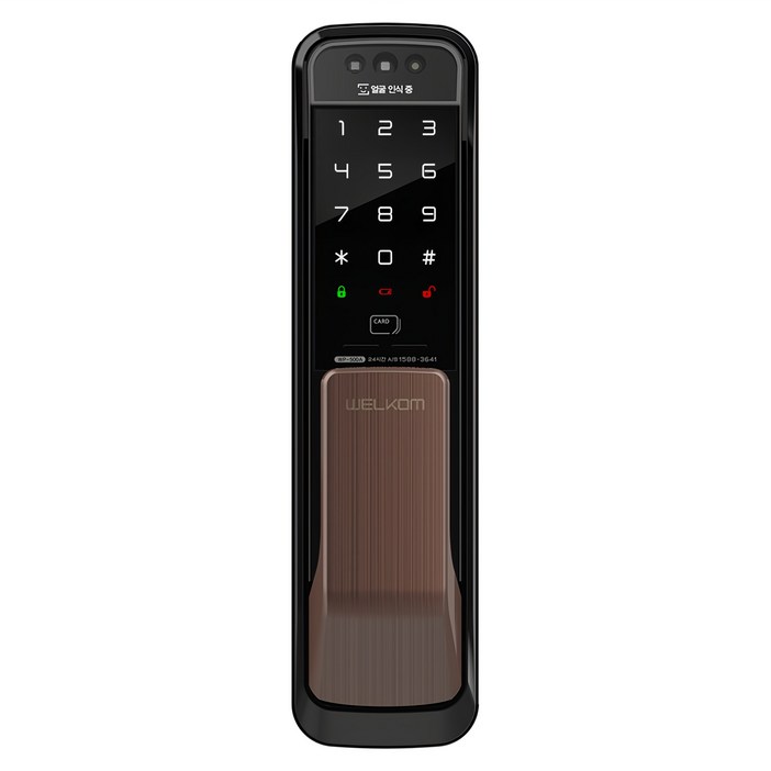 솔리티 얼굴인식 무타공 푸시풀 손잡이 도어락 WP500A 솔리티 얼굴인식 무타공 푸시풀 손잡이 도어락 WP500A