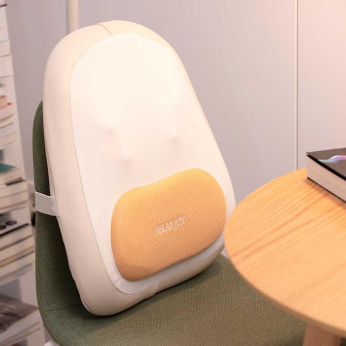 릴렉스조이 온돌이 무선 온열 등 허리 쿠션 안마기 RJ-BC3011