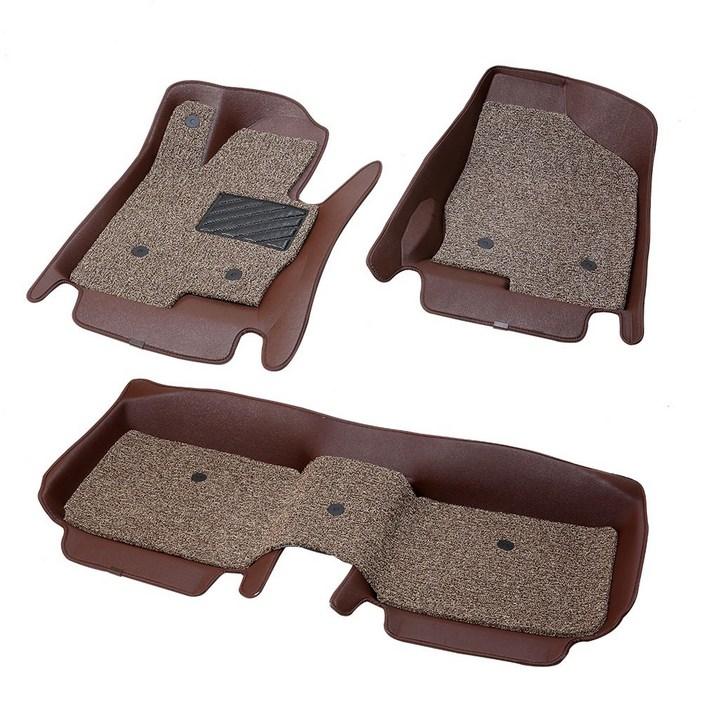 위너스 2열 일체형 카매트 7D 자동차 코일매트 민무늬 브라운, 벤츠, A클래스 2013