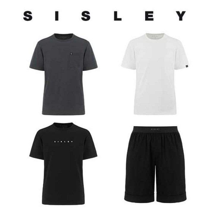 시슬리 시슬리 남성티셔츠 3종  반바지