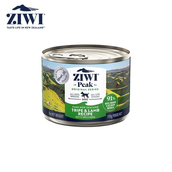 지위픽 독 캔 식품 트라이프 양고기 170g