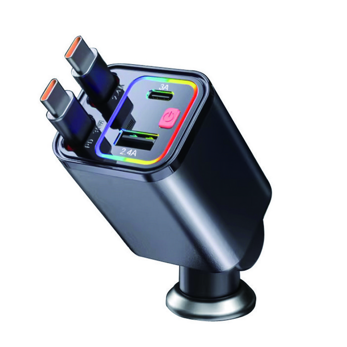 Helind 분위기램프벨트신축선차량용 충전기 자동차점연기적용 입슈퍼고속충전충전기 4합일, typec2