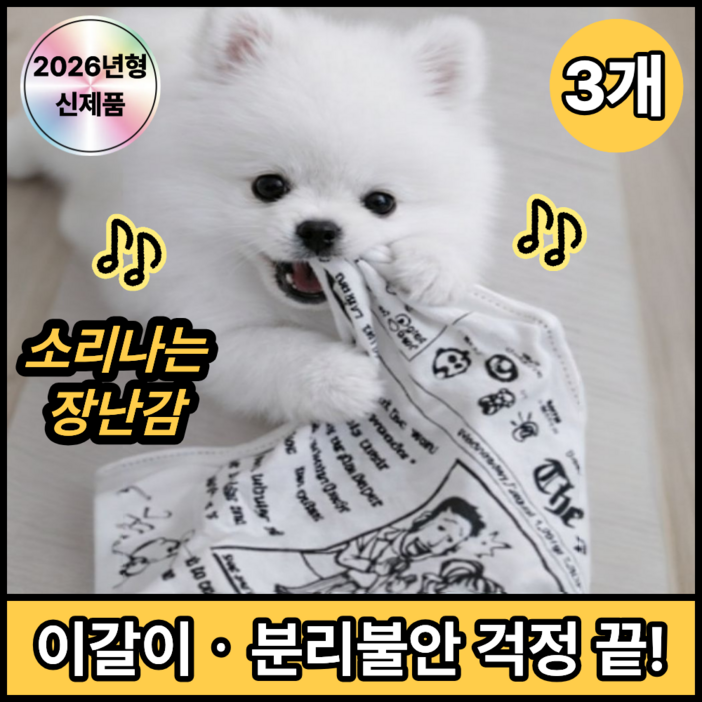 디오벨러 소리나는 신문 혼자놀기 강아지 장난감