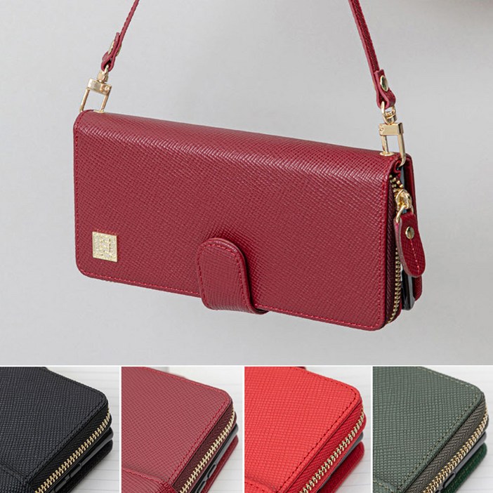 바라바 사피아노 천연 소가죽 갤럭시 S25 시리즈 폰모델 4종 지퍼 지갑형 케이스