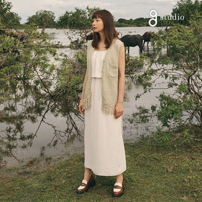 지스튜디오 25SS 아세테이트 원피스 316032