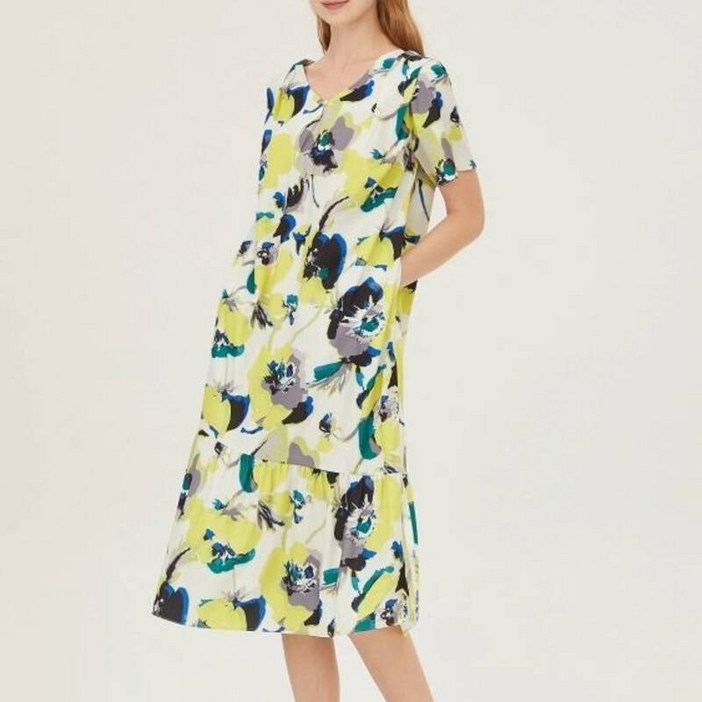 프린트 롱 원피스 BAOP91431 2365121